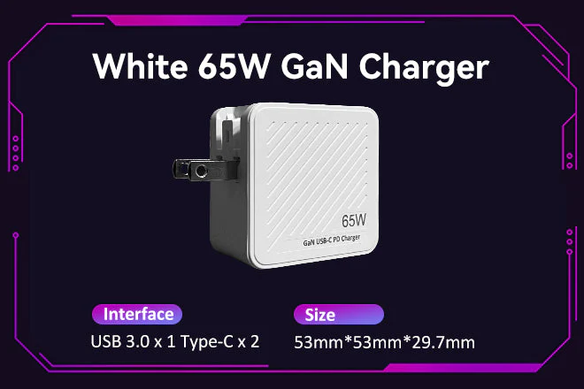 ROG Ally Fast Charging Set – 65W GaN Charger + 100W Magnetic USB‑C Cable (180° Rotatable) - Image 5